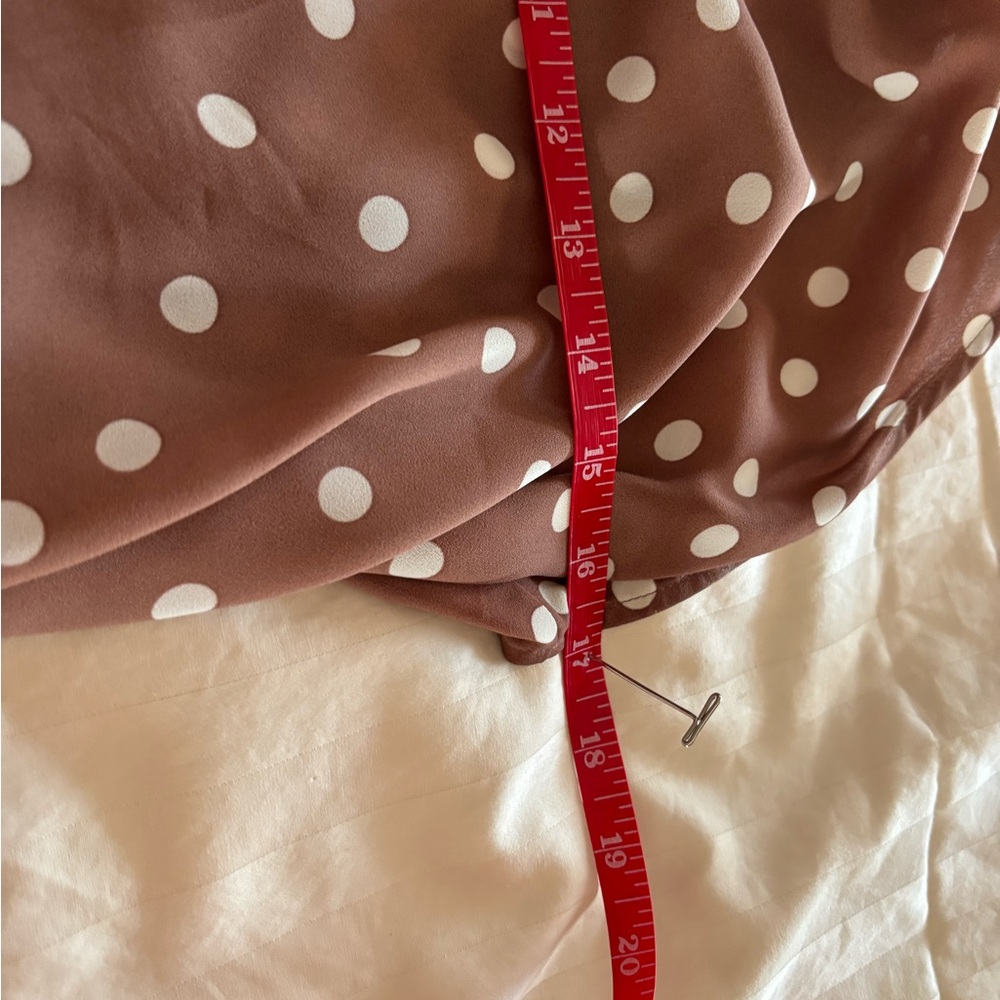 Torrid Pink Polka Dot high low Blouse - Picture 9 of 9